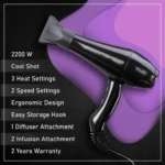 Wahl 5439-024 Super Dry Professional Styling Hair Dryer, Black - Image 3