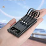 SOLAR POWER BANK 20000 MAH | FAST CHARGING | 4-BUILT IN CABLES - Image 3