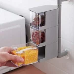 Layers Sticking Rotary Seasoning Kitchen Organizor