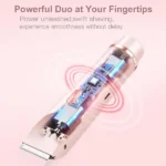 Double Head Shaver & Trimmer - Ipx7 Waterproof Wet & Dry Use (for bikini, underarms, legs, arms, body & face) (مِقَص حلاقة كهربائي ذوا رأسين) - Image 7