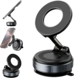 360° Foldable Vacuum Magnetic Phone Holder (حامل هاتف مغناطيسي بقاعدة شفط قابلة للطي بزاوية 360 درجة) - Image 4
