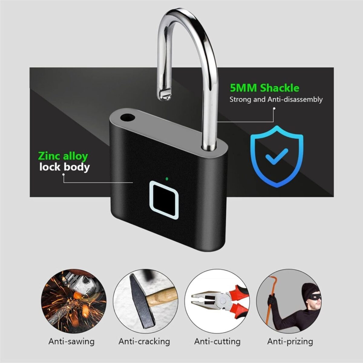 قفل البصمة الذكي SecureTouch™ - Image 4