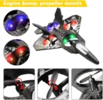 L0712 RC Plane: Remote Control Glider with Lights! ✈️ - Image 3
