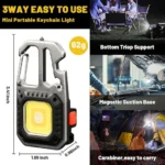 Portable Mini LED Work Light with Tripod - Image 3