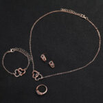 Women's Shiny Quartz Watch Set 6PCS - Image 2