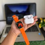 Smart watch with logo airbods pro - Image 5
