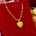 Gold Aura Heart Necklace (عقد قلب الهالة الذهبية) - Image 3