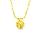 Gold Aura Heart Necklace (عقد قلب الهالة الذهبية) - Image 6