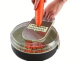 9in1 Vegetable Slicer, Multifunctional Fruit Slicer, Manual Food Grater, Vegetable Grater, Cutter With Container - Image 8