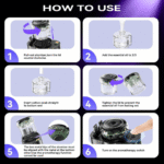 Car Aroma Diffuser & Air Humidifier with LED Lights | جهاز تعطير وترطيب الهواء للسيارة بإضاءة LED - Image 7