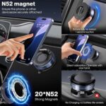 Premium Magnetic Car Phone Holder  (حامل جوال مغناطيسي للسيارة بثبات عالي وتصميم أنيق ) - Image 3